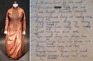 Cryptic notes found hidden in 19th-century silk dress decoded after 10 years reveal surprising story