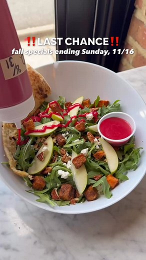 Our fall specials are wrapping up this Sunday, 11/16! 🍂 Come get your favorites one last time before they’re gone for the season! 😢 | Inizio Pizza