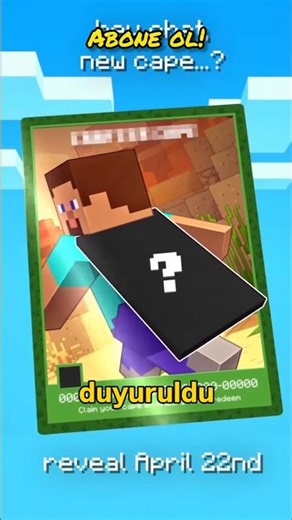 Yeni PELERİN Duyuruldu! Görünümü Henüz Bilinmiyor! #minecraft #shorts