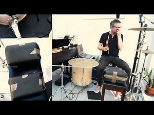 How to make a practise drum kit for home use on a budget. (edited version)