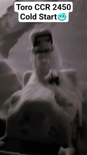2 stroke Toro Snowblower CCR 2450 Cold Start -6°.