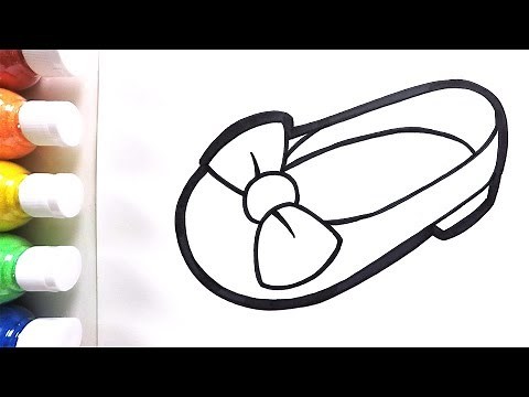Cute Shoes coloring & drawing ㅣ 귀여운 구두 그리기 색칠하기