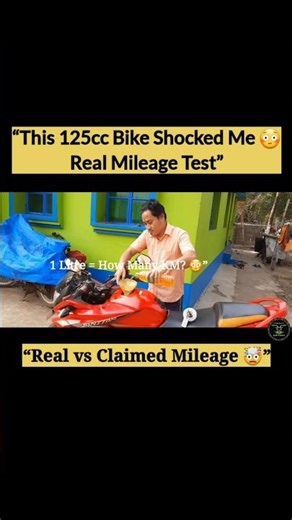 “1 Litre Test 😳 Hero Ignitor 125 Mileage SHOCKED Me!” #shorts