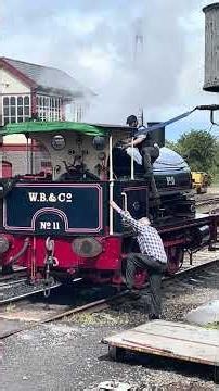 Topping up the water. #trains #steamlocomotive #heritagerailway #railway #railwayhistory