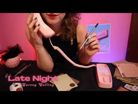 Your Late Night Radio Survey Call - ASMR Roleplay