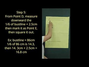 Drafting Front pattern of pajama blouse