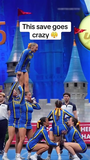 insane cheer stunts!#CheerStunts #InsaneSkills #CheerAthlete #HighEnergyMoments #fy