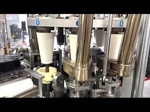 High speed paper cup making machine for coffee cups