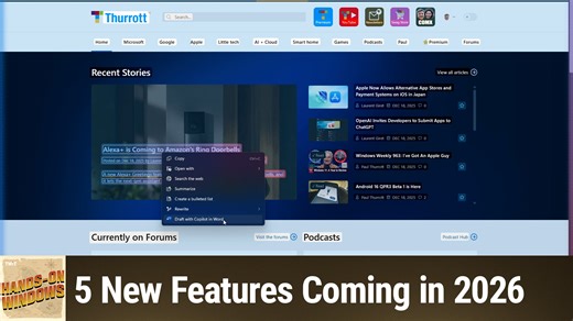 Hands-On Windows: 5 New Features Coming in 2026 | TWiT.TV