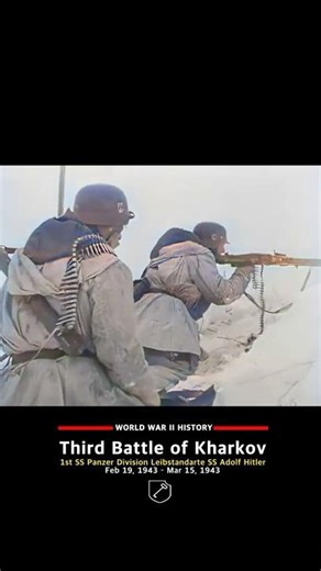 The 1st SS Panzer Division Leibstandarte SS Adolf Hitler while the 3rd Battle of Kharkov #ww2 #tank