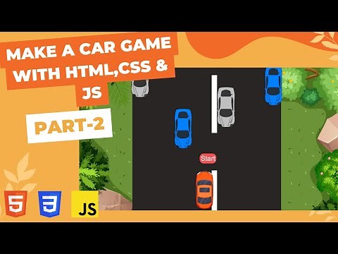 How to make a simple car game with html, css & js | Part-2 | Code in description