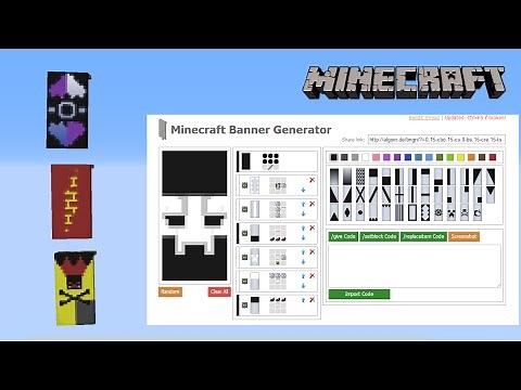 2 outils pour créer des bannières facilement - Minecraft tutoriel