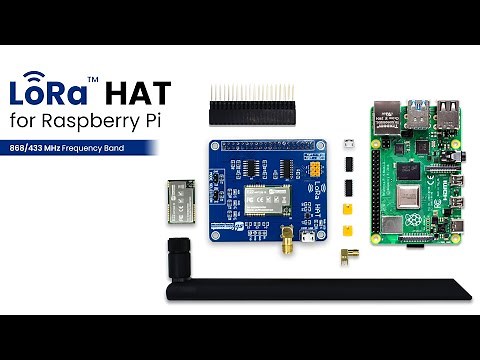 LoRa HAT (868MHz/433MHz) Range Up to 5 KM for Raspberry Pi