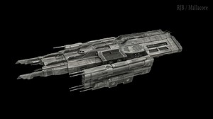 My Stargate Asuran Frigate 3d model. Enjoy. #scifiart #scifi #fanart #stargate #stargatesg1 | Art of RJB / Mallacore