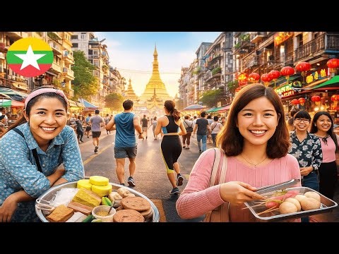 Exploring Yangon: Morning Vibes, Street Markets, Street Food & Chinatown Life 🇲🇲