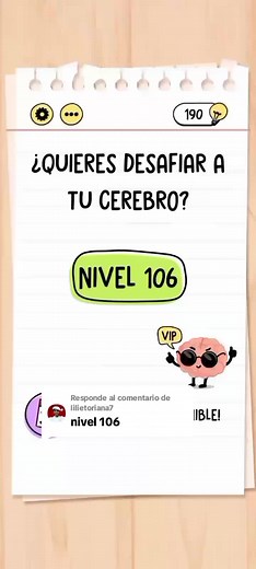 Cómo resolver el nivel 106 de Brain Test