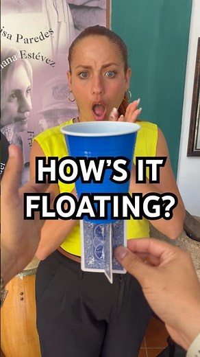 Learn the floating glass trick 🥛