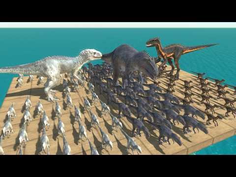 Can the Hybrid King Survive? Indominus Rex vs Indoraptor vs Giganotosaurus Evolution