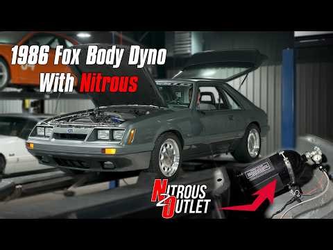 1986 Mustang GT Gets a 100 Shot of Nitrous | CRAZY torque on the dyno!