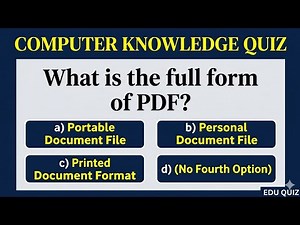 10 Important Computer MCQs With Answers | Computer General Knowledge Quiz 2026