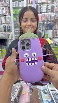 🍆3D Cartoon Case for iPhone 15 Promax Kawaii Phone Case Cute Funny Eggplant Case Girls Soft Silicon