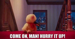 Come on, man! Hurry it up!