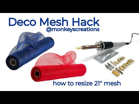 How to Cut 21" Deco Mesh Down to 10" Fast! Wood Burner Tips & Tricks
