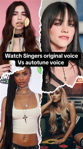 Singers Comparing Autotune vs Original Voice