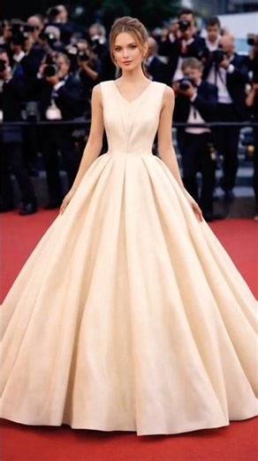 From Simple Fold to Red Carpet Elegance | Couture Dress Making ✨👗#fashion #handmade#shorts #dress