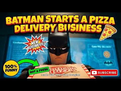 Batman Starts a Pizza Delivery Business 🍕