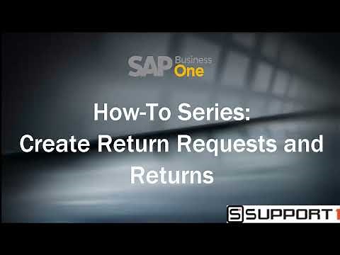 How-To: Create Return Requests and Returns
