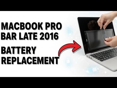 MacBook Pro 13-Inch Touch Bar Late 2016 Battery Replacement