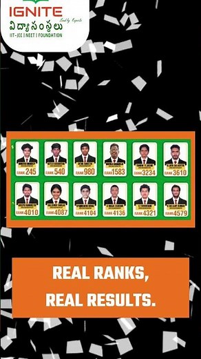 Ignite Academy Hyderabad: Real Ranks, Real Results, Student Success!