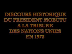 MOBUTU Discours 1973 ONU