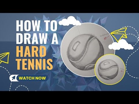 How to draw a hard tennis ball