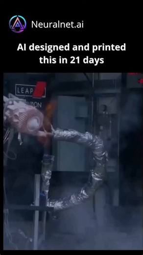 Neural net AI solutions on Instagram: "This rocket engine wasn’t dreamed up by a human… it was designed by AI 🚀🤯 Built using Noyron, a physics-driven engineering AI from LEAP 71, this engine wasn’t trained on old blueprints. Instead, it uses real physics, thermodynamics, and manufacturing laws to generate rocket engines straight from performance requirements. No copy-paste. No legacy designs. Pure computation. The result? A futuristic aerospike engine 3D-printed as a single piece of copper and