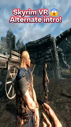Have you seen this Skyrim VR Alternate intro 😱 #Skyrim #SkyrimVR #skyrimmods | Stevie The Savage