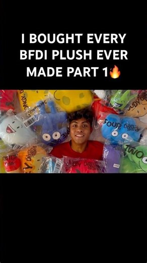 I Bought EVERY BFDI PLUSH!!! Part 1 #bfb #bfdi #plush #tpot #trend #viral #viralshorts #osc