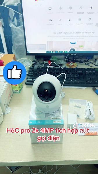 Camera H6C Pro 2k 4MP Mới 2023 - Độ Phân Giải QHD, Ghi Hình Đêm Màu