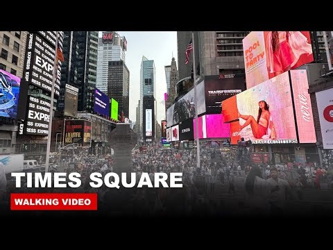 New York City - Times Square walking video 4k - June 2023 - USA