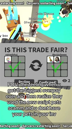 New adopt me script scamm!! #roblox #dreampets #adoptme #adoptmepets #robloxgames #adoptmeroblox