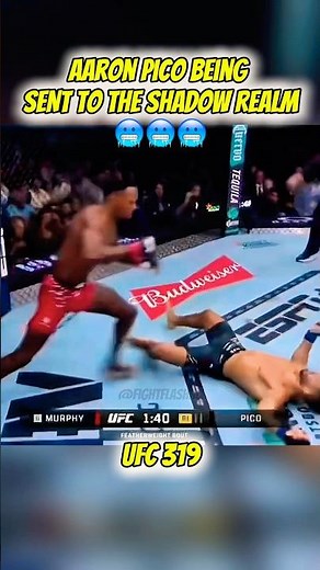 SPINNING ELBOW KO 😵‍💫 Murphy sends Pico to another dimension #ufc319 #aaronpico #leronemurphy