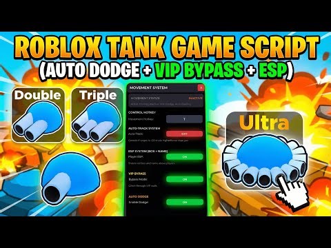 Roblox Tank Game Script (Auto Dodge + Auto Track + Esp)