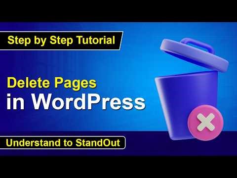 How to delete a page in WordPress | WordPress Tutorial for Beginners