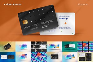 Plastic Card Mockup | Credit Card - Foxy .