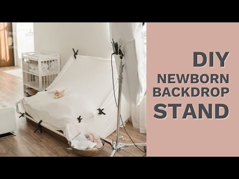 Newborn Backdrop Stand | Easy DIY using PVC pipes