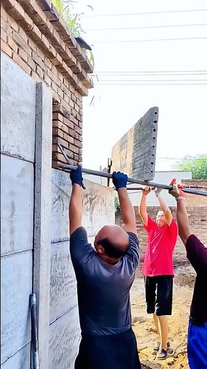 Cement panel fence installation: A great team is efficient and cohesive