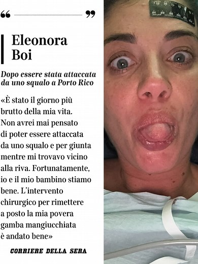Attacco di squalo in spiaggia: Eleonora racconta