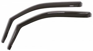 2021 Ram 1500 WeatherTech Side Window Air Deflectors with Dark Tinting - Front - 2 Piece