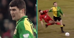 Watch: 90s FA Cup Battle Between Roy Keane & Vinnie Jones Was Intense | Balls.ie